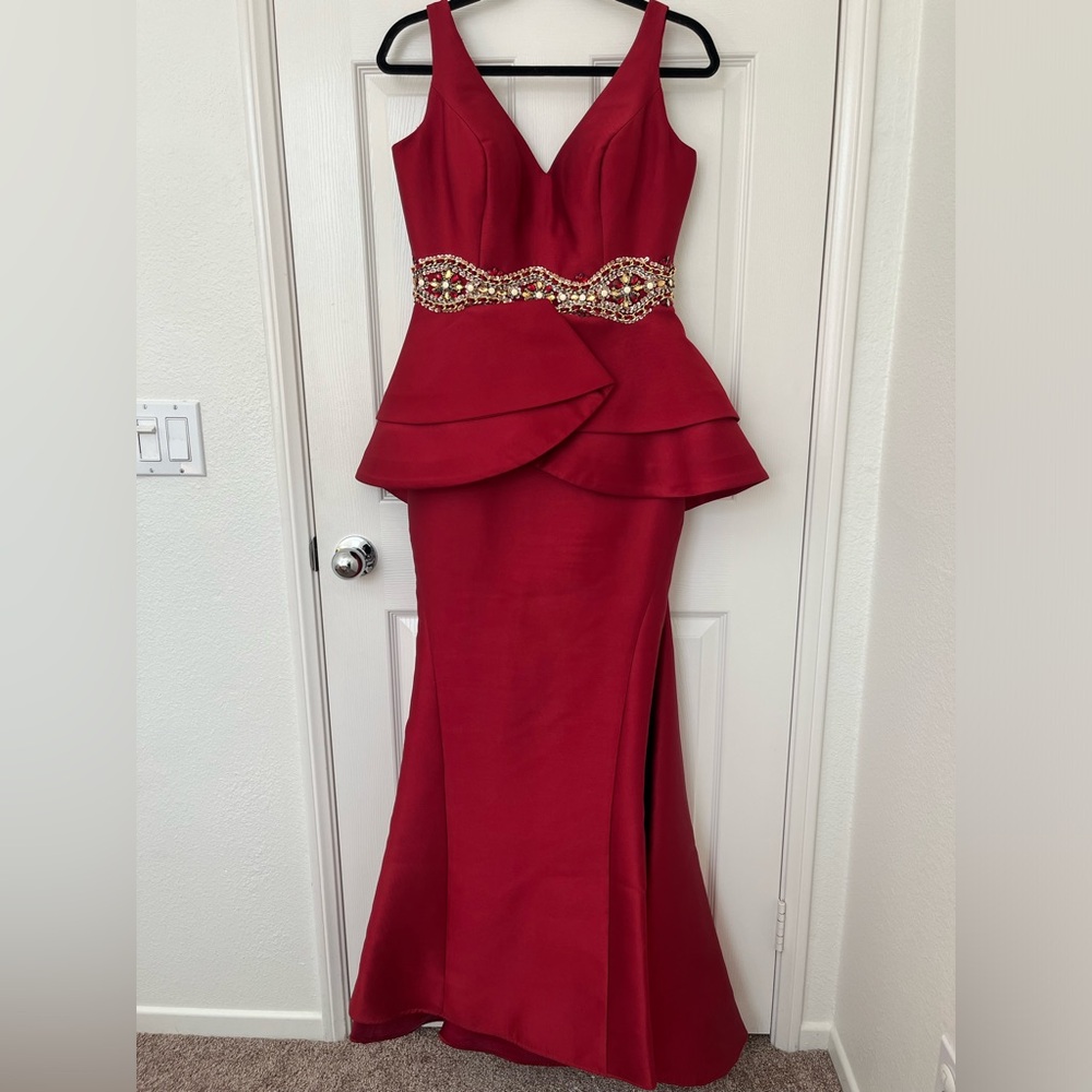 Mac Duggal Red Gown
